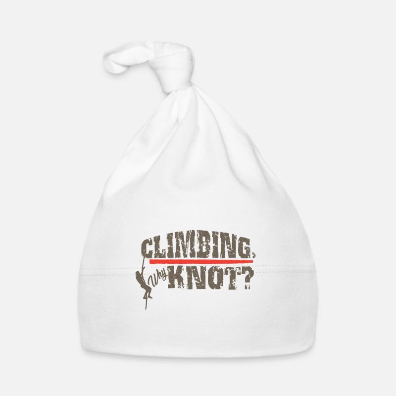 Klettern Sport Bouldering Geschenk Kletterer Climb Baby Bio-Mütze