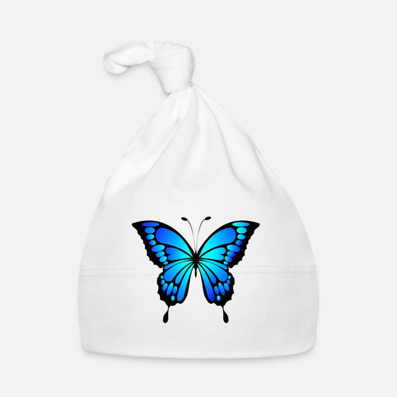 Butterfly - Bonnet bio Bébé - blanc