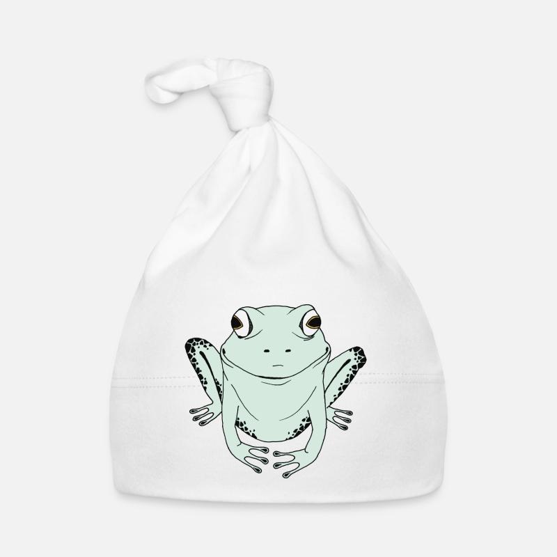 Grenouille heureuse Bonnet bio Bébé