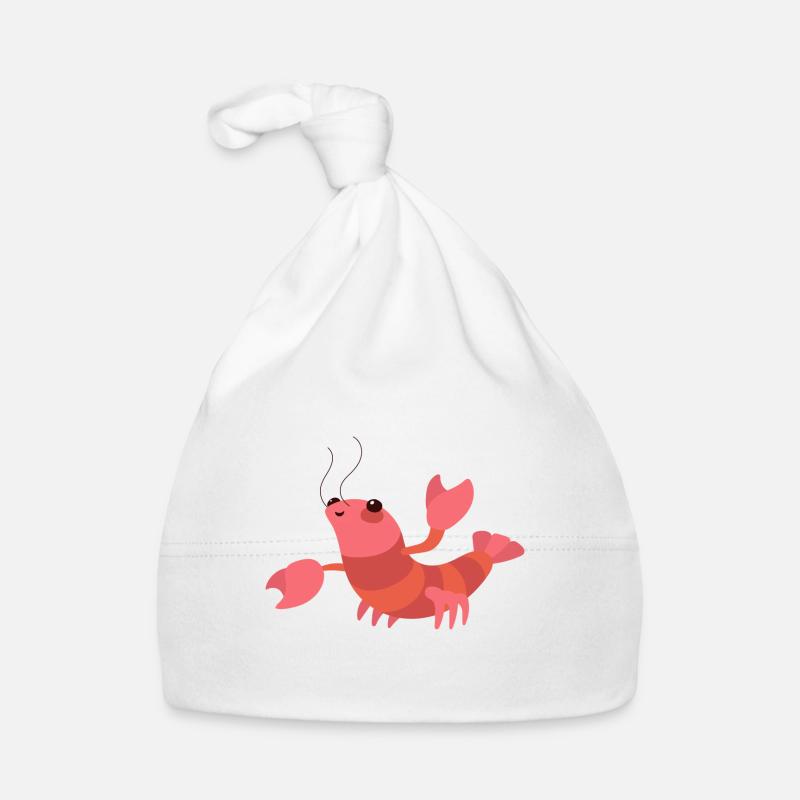 Homard doux - Bonnet bio Bébé - blanc