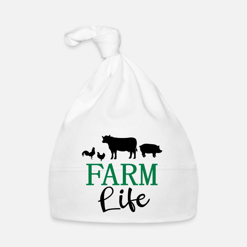 Ferme vie fermier fermier vache poulet cochon Bonnet bio Bébé