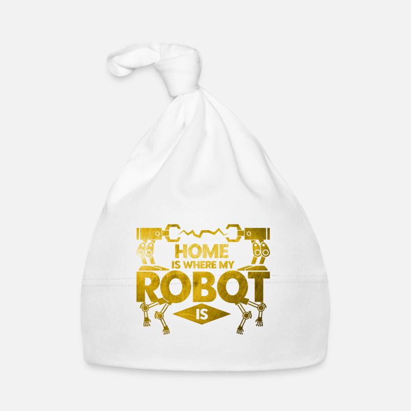 Ingénieur en robotique Enseignant Technologie Cadeau Bonnet bio Bébé