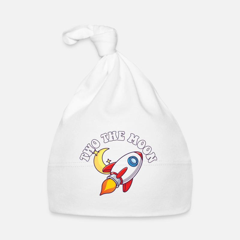 Astronaut Two The Moon Outer Space 2nd Birthday Baby Bio-Mütze