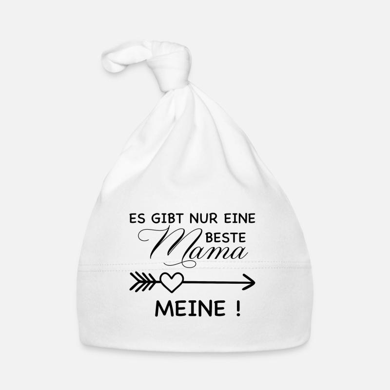 Es gibt nur eine Beste Mama Meine Spruch Geschenk Baby Bio-Mütze
