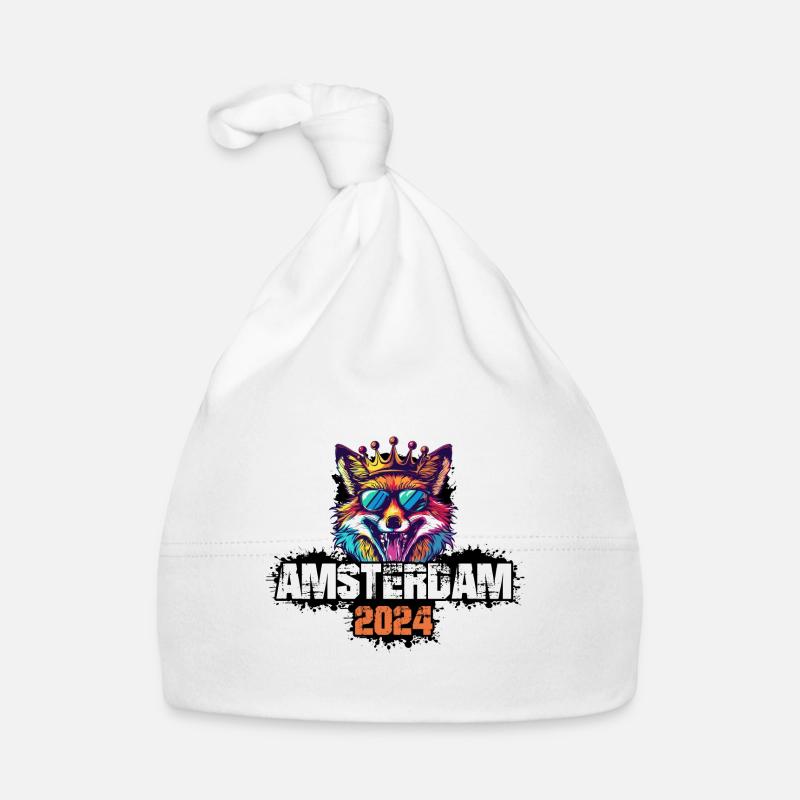 Amsterdam 2024 Urlaub Fuchs Baby Bio-Mütze