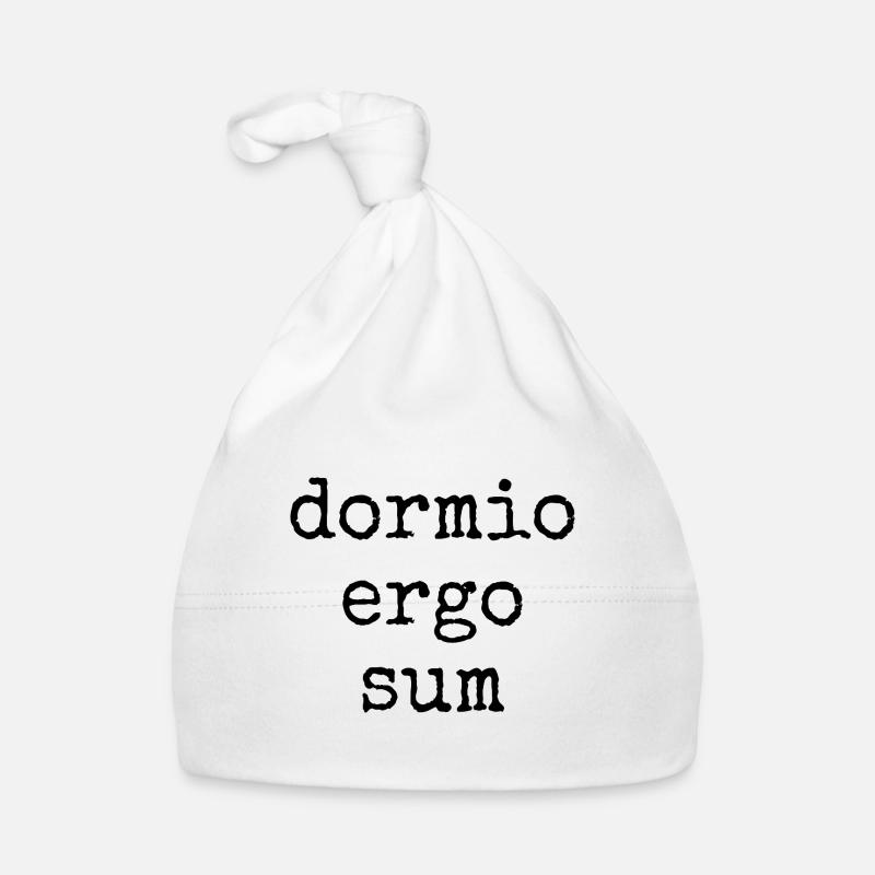 dormio ergo sum - Je dors, donc je suis Bonnet bio Bébé