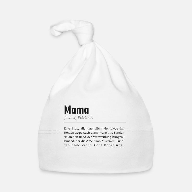 Spruchdesign - Mama Baby Bio-Mütze