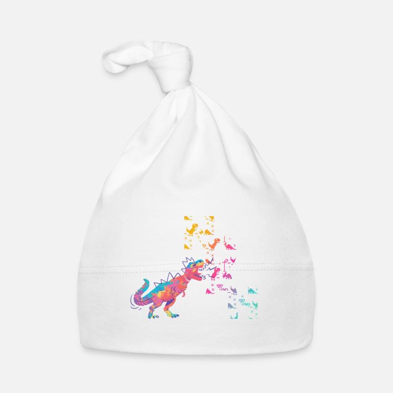 Noah - Beau nom de garçon avec des dinosaures cool Bonnet bio Bébé