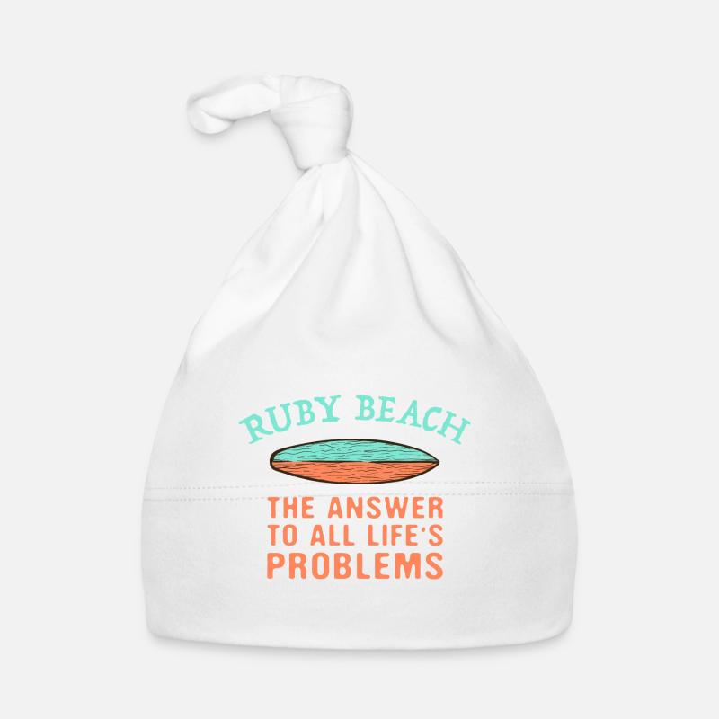 Ruby Beach répond à tous les problèmes de la vie Surf Bonnet bio Bébé