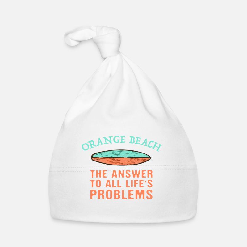 Orange Beach Answer To All Life's Problems Organic Baby Cap