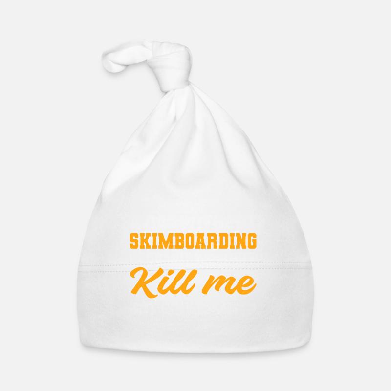Journée sans skimboard. Cadeau de personne à risque Bonnet bio Bébé