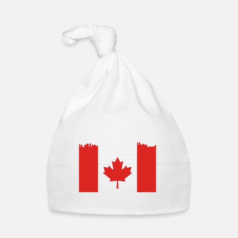 Skyline Maple Leaf kanadisch Geschenk Baby Bio-Mütze