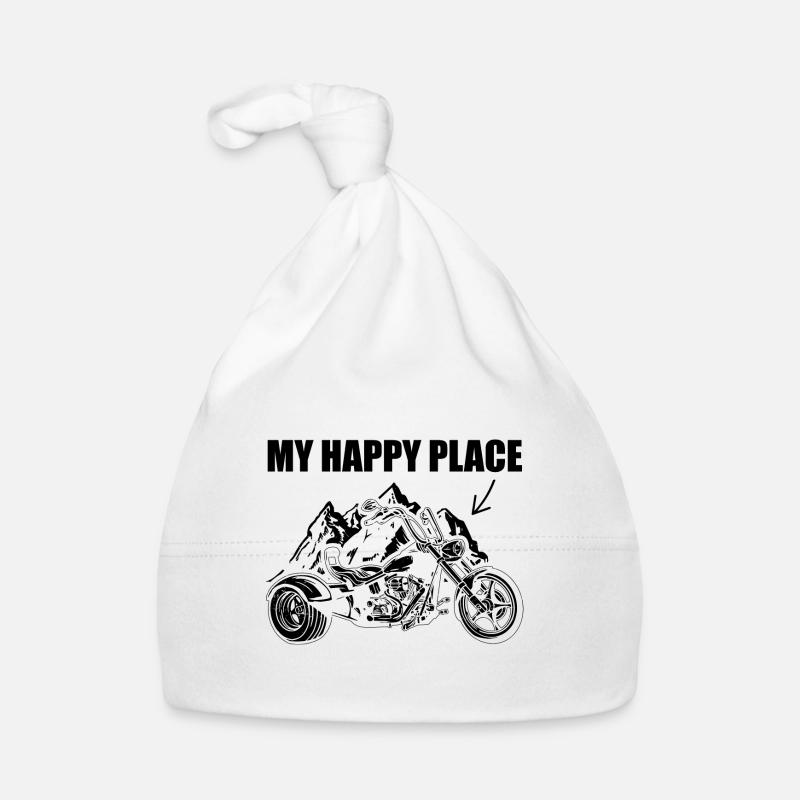 Trike Motorcycle Organic Baby Cap