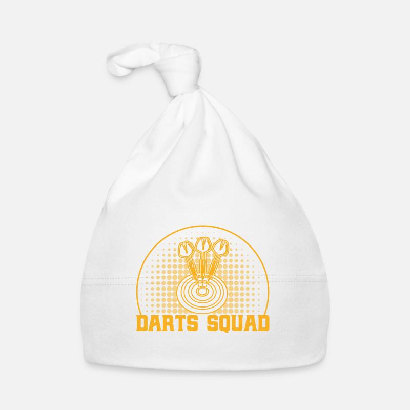 Dartscheibe Darts Dartspieler Geschenk Baby Bio-Mütze