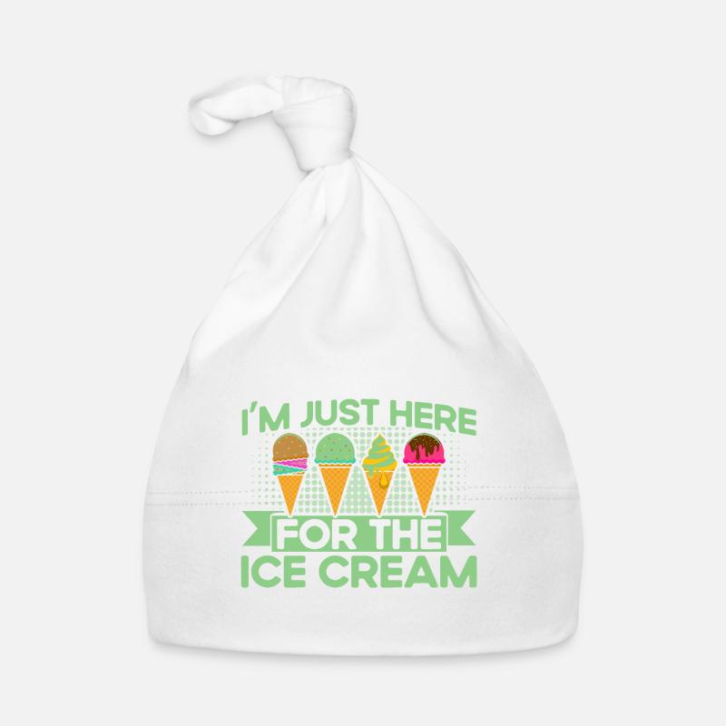 Je ne suis là que pour la crème glacée Bonnet bio Bébé