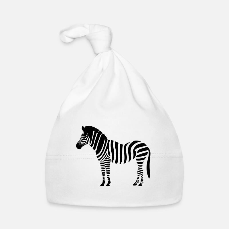 Kleine Zebra Bio-muts voor baby's