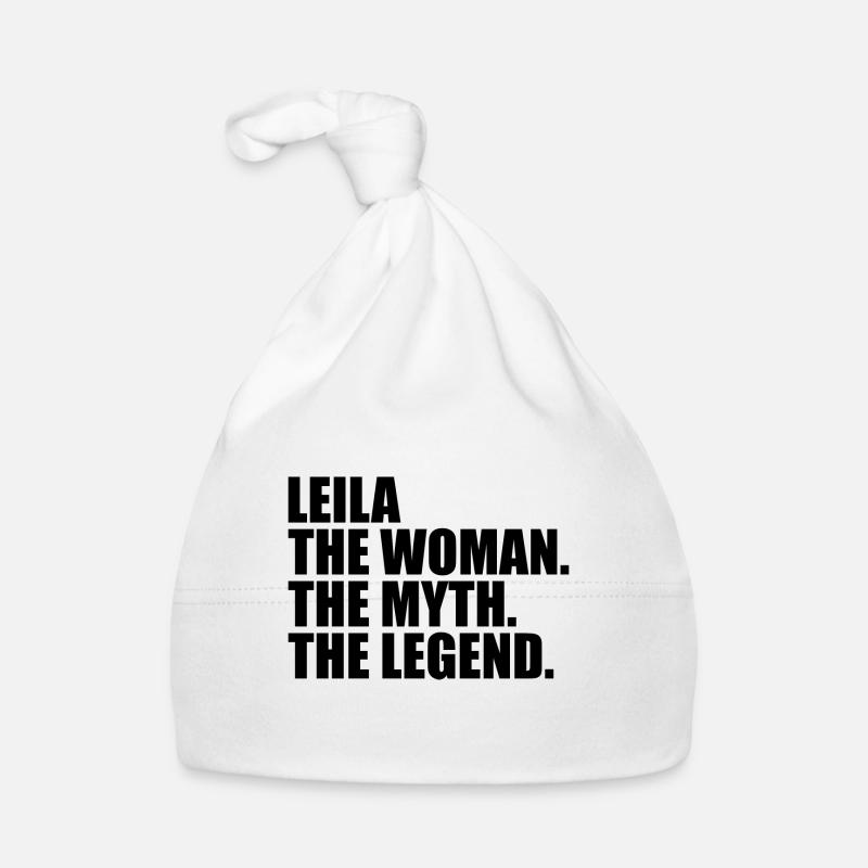 Woman Myth Legend Name Leila Organic Baby Cap