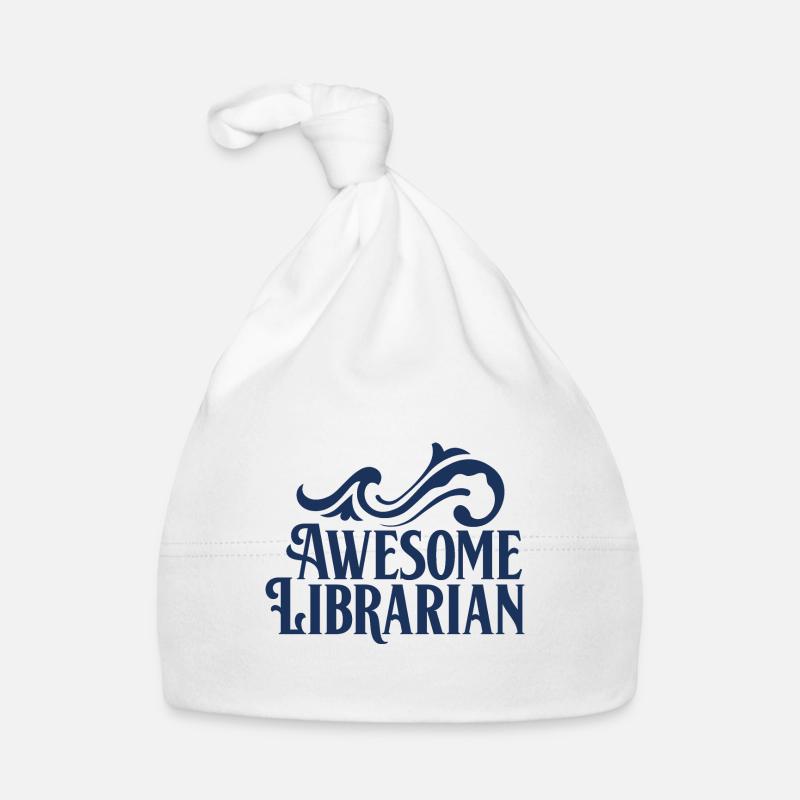 Librarian Librarian Library Books Organic Baby Cap