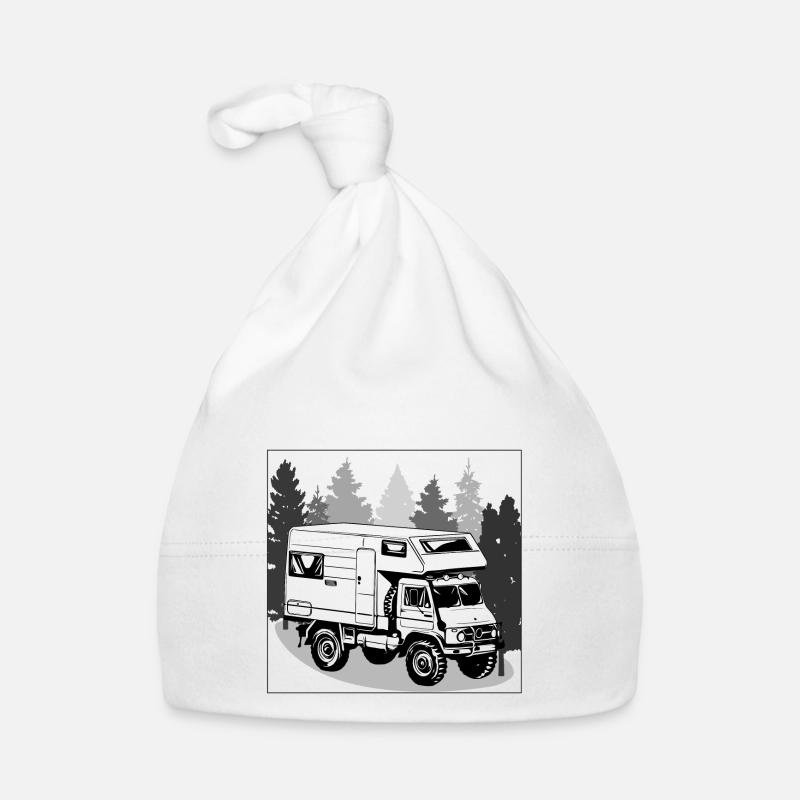 Camping - Unimog - Adventure - Oldtimer Baby Bio-Mütze
