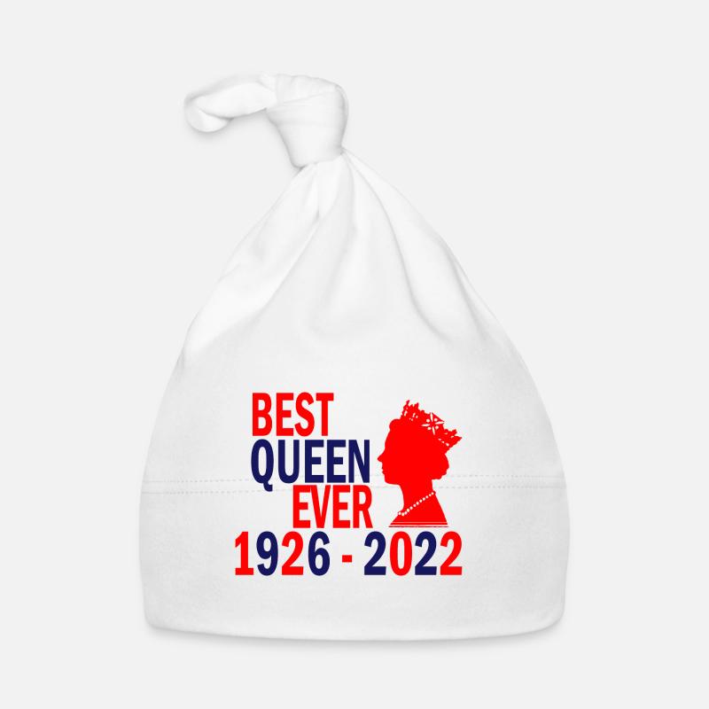 queen best ever Elisabeth II 1926 - 2022 Bonnet bio Bébé