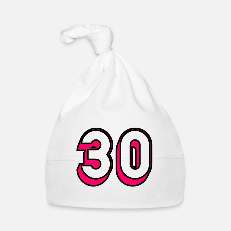 30. 30 ANS. 30e ANNIVERSAIRE. ANNIVERSAIRE 30 ANS Bonnet bio Bébé