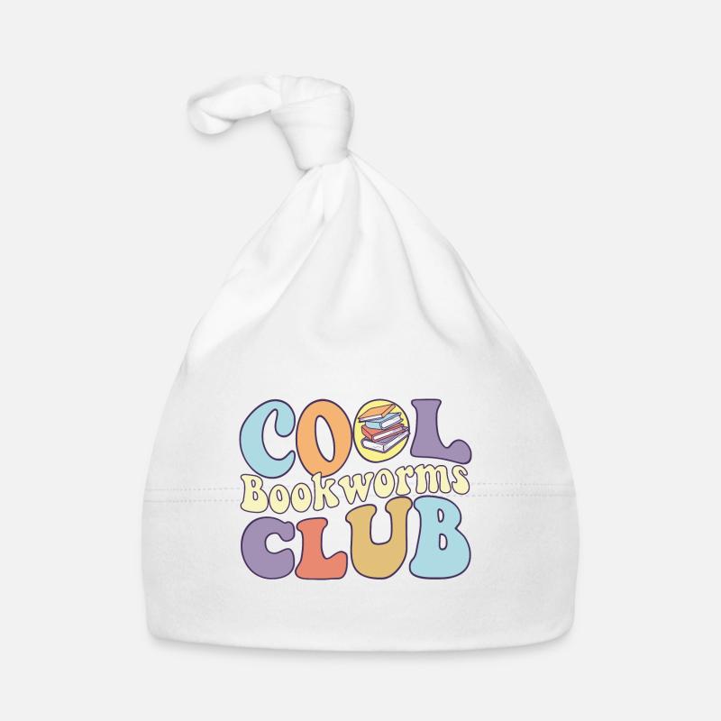 Cool Bookworms Club Loves Reading Book Reader Organic Baby Cap