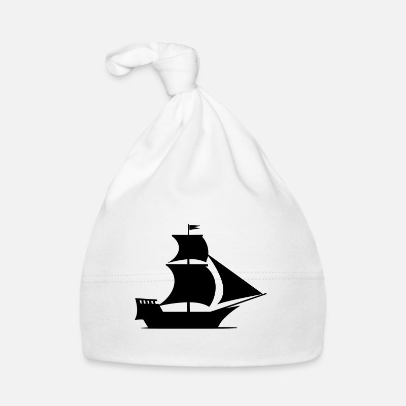 Pirate ship Organic Baby Cap