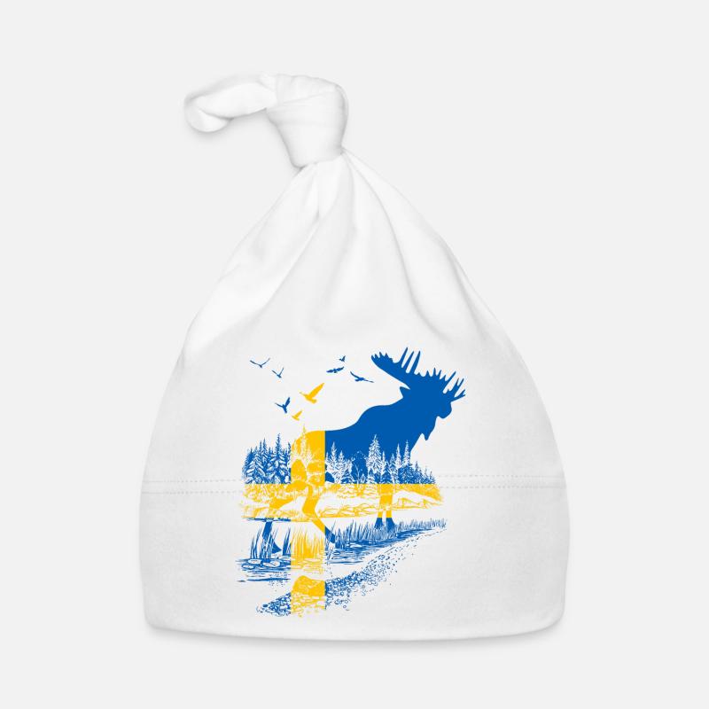 SUÈDE MOOSE Bonnet bio Bébé
