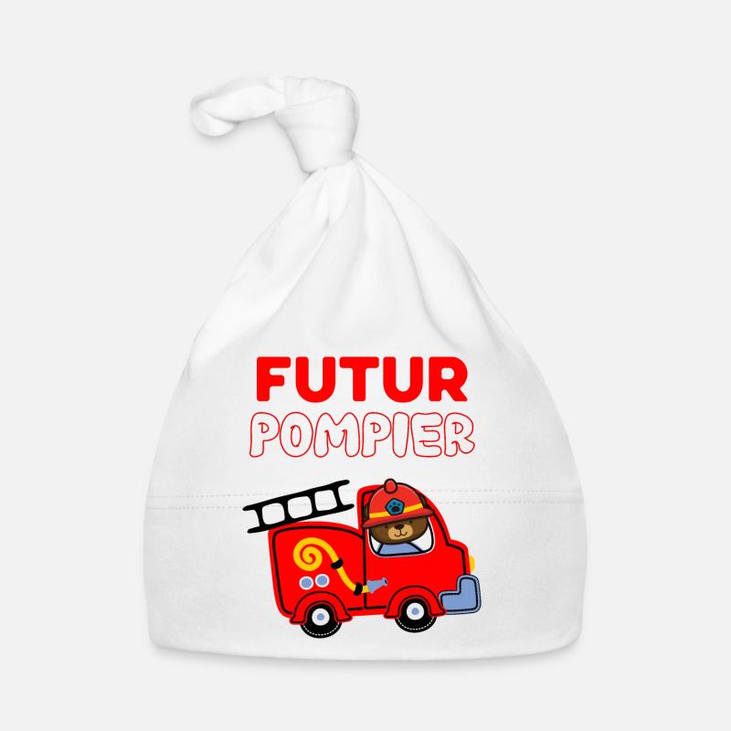Futur Pompier Idée Cadeau Pour Mon Garçon Bonnet bio Bébé