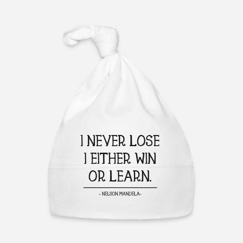 Nelson Mandela’s - Citation motivante Cadeau Bonnet bio Bébé