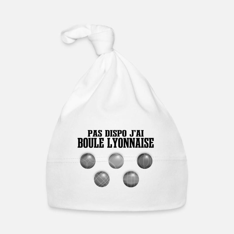 J'ai Boule Lyonnaise - Bonnet bio Bébé - blanc