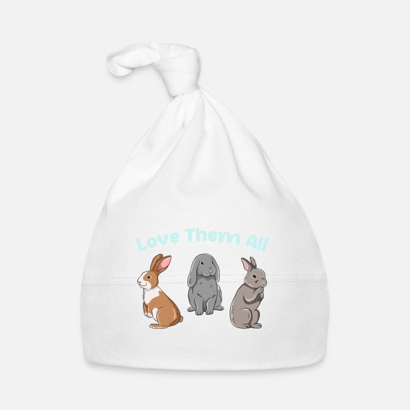 Conception de lapin mignon pour les propriétaires de lapins Bonnet bio Bébé