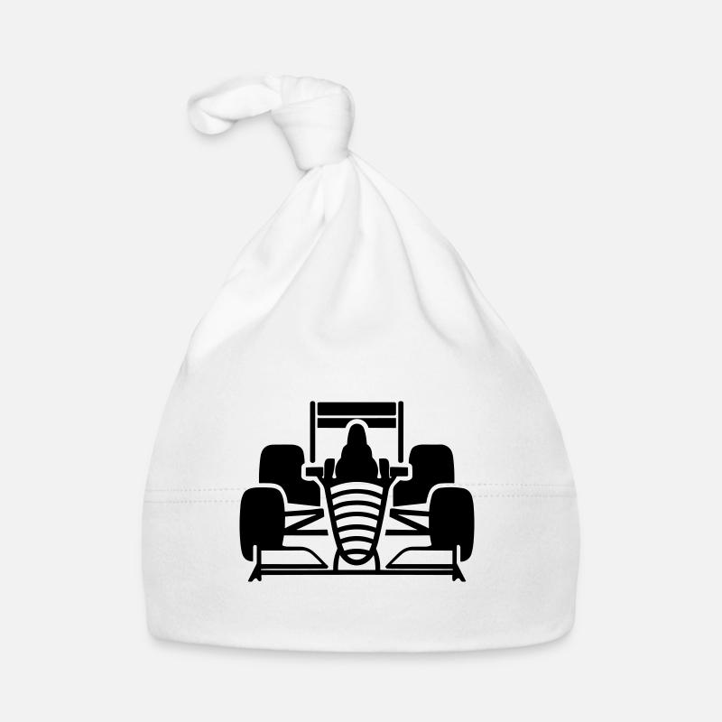 F1 Race Car Organic Baby Cap