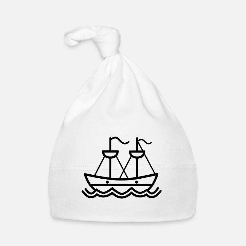 Pirate ship Organic Baby Cap