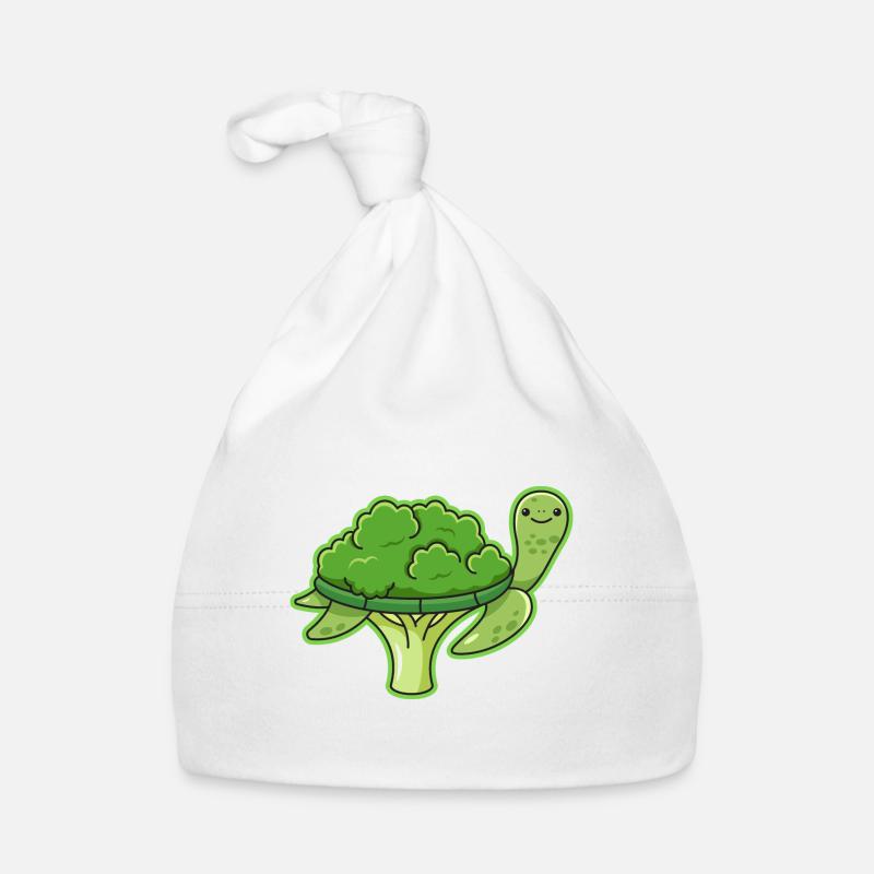 Tortue Brocoli Design pour Bonnet bio Bébé