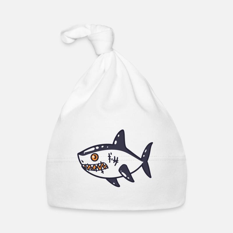 requin Halloween bande dessinée drôle Bonnet bio Bébé