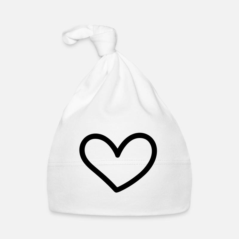 heart Organic Baby Cap