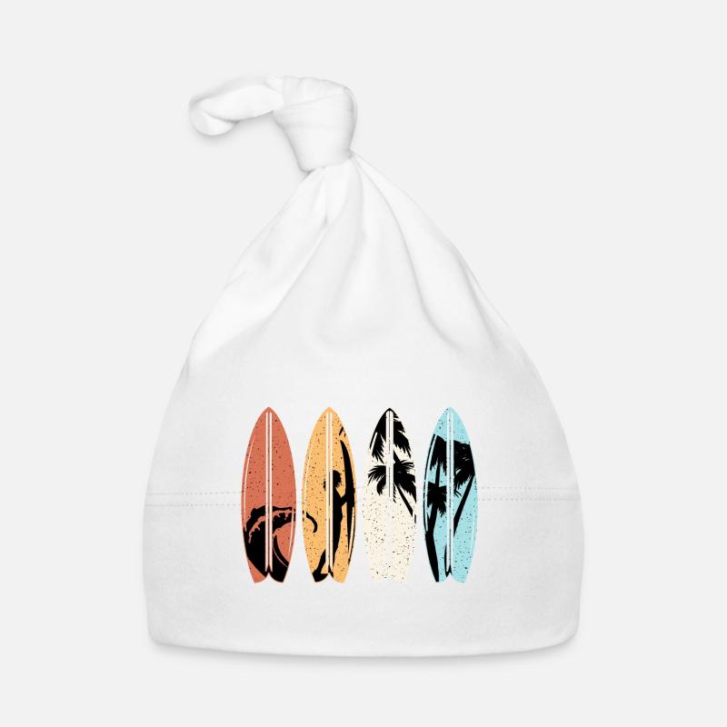 Surf surfer cadeau Vintage Surf Surf Surf Plage Bonnet bio Bébé