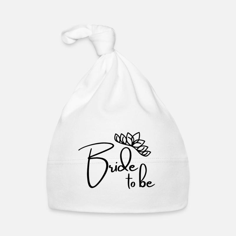 La mariée sera enterrement de vie de garçon - Bonnet bio Bébé - blanc