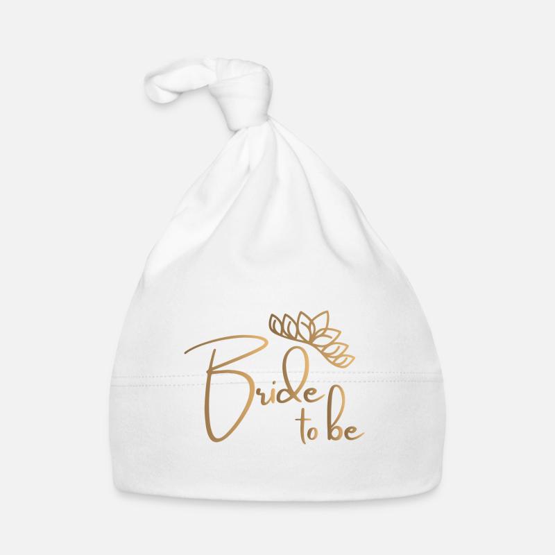 La mariée sera enterrement de vie de garçon - Bonnet bio Bébé - blanc