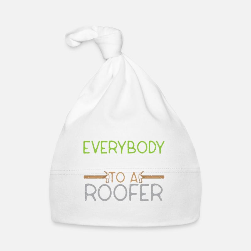 Dachdecker Handwerker Beruf Dach Handwerk Hausbau Baby Bio-Mütze