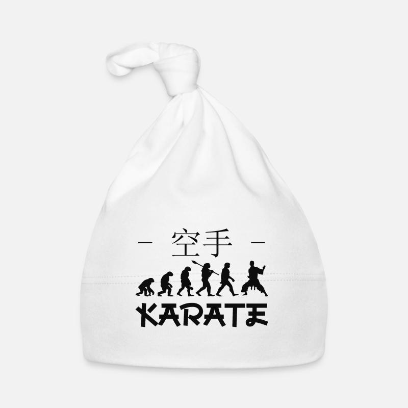Karate-Evolution. Kampfsport. Geschenkidee.Japan Baby Bio-Mütze