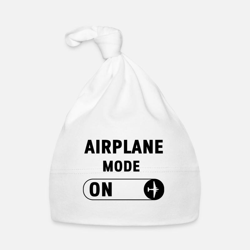 Pilot Airplane Mode On Organic Baby Cap