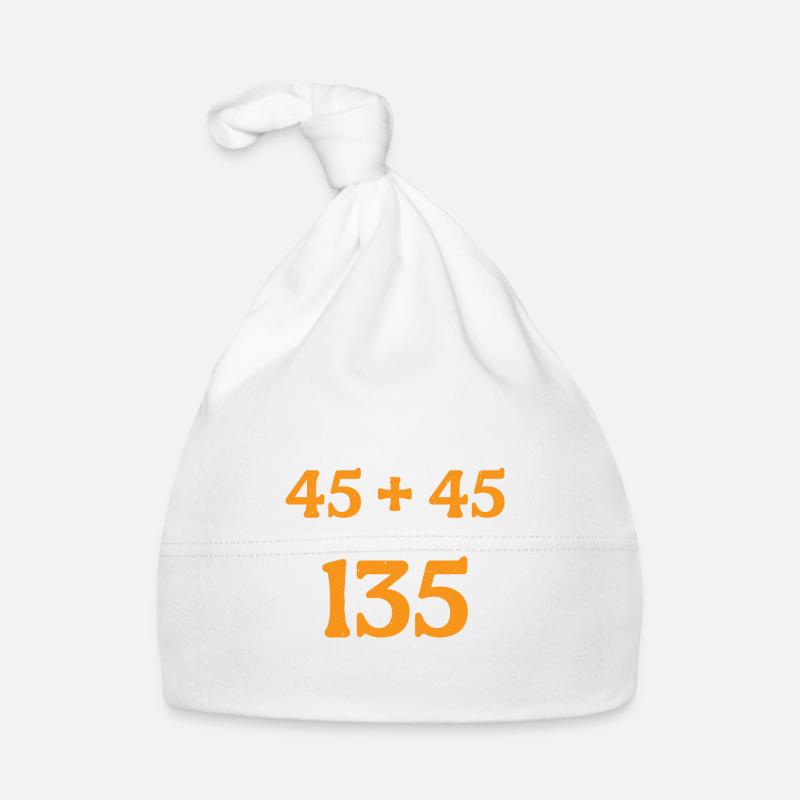 45 + 45 = 135 30 Baby Bio-Mütze