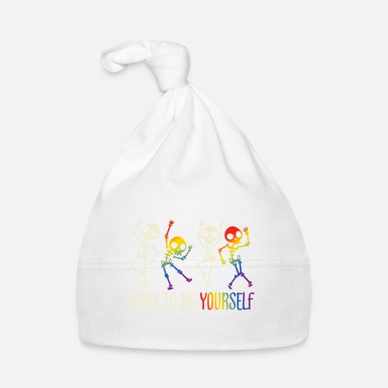 Rainbow Regenbogen Lesbe Pride LGBTQ Kleidung Mann Baby Bio-Mütze