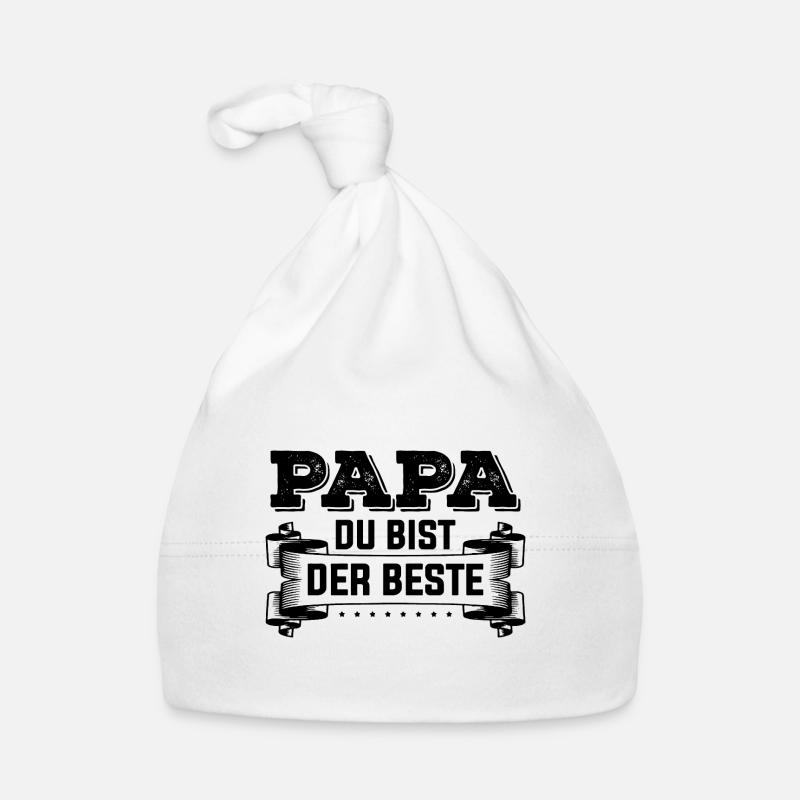 Papa du bist der Beste Vater Dad Daddy Baby Bio-Mütze