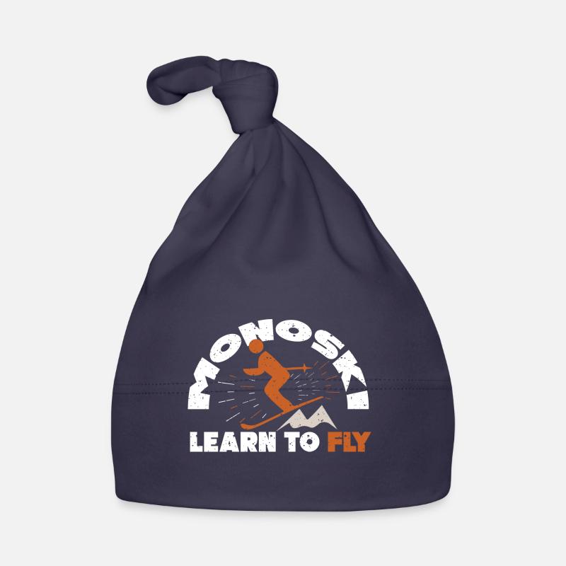 Monoski Geschenkidee Geschenk Monoskifahren Monosk Baby Bio-Mütze