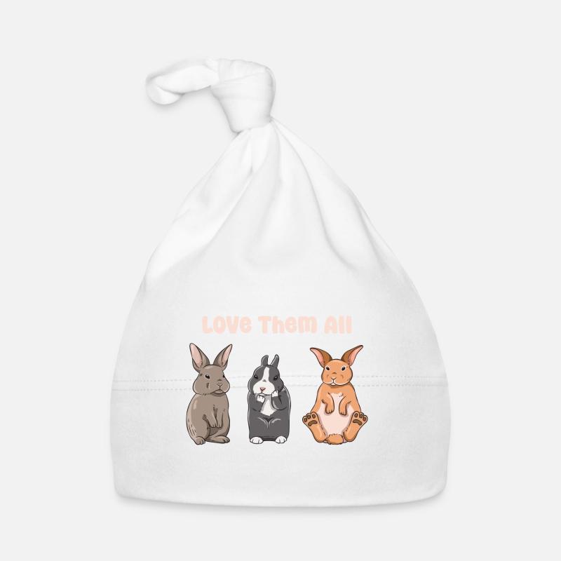 Conception de lapin mignon pour les propriétaires de lapins Bonnet bio Bébé