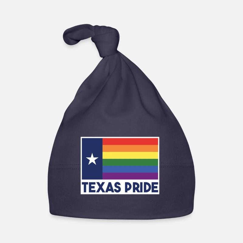 Conception arc-en-ciel du drapeau du Texas pour Proud LGBT + Bonnet bio Bébé