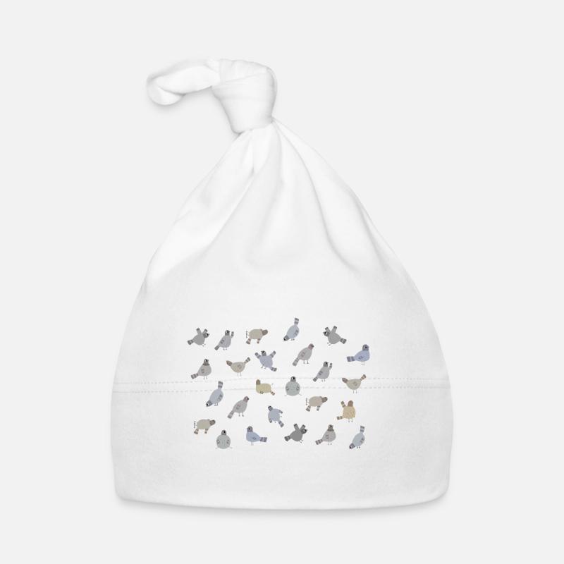 Cute dove pattern design for pigeon lovers Organic Baby Cap